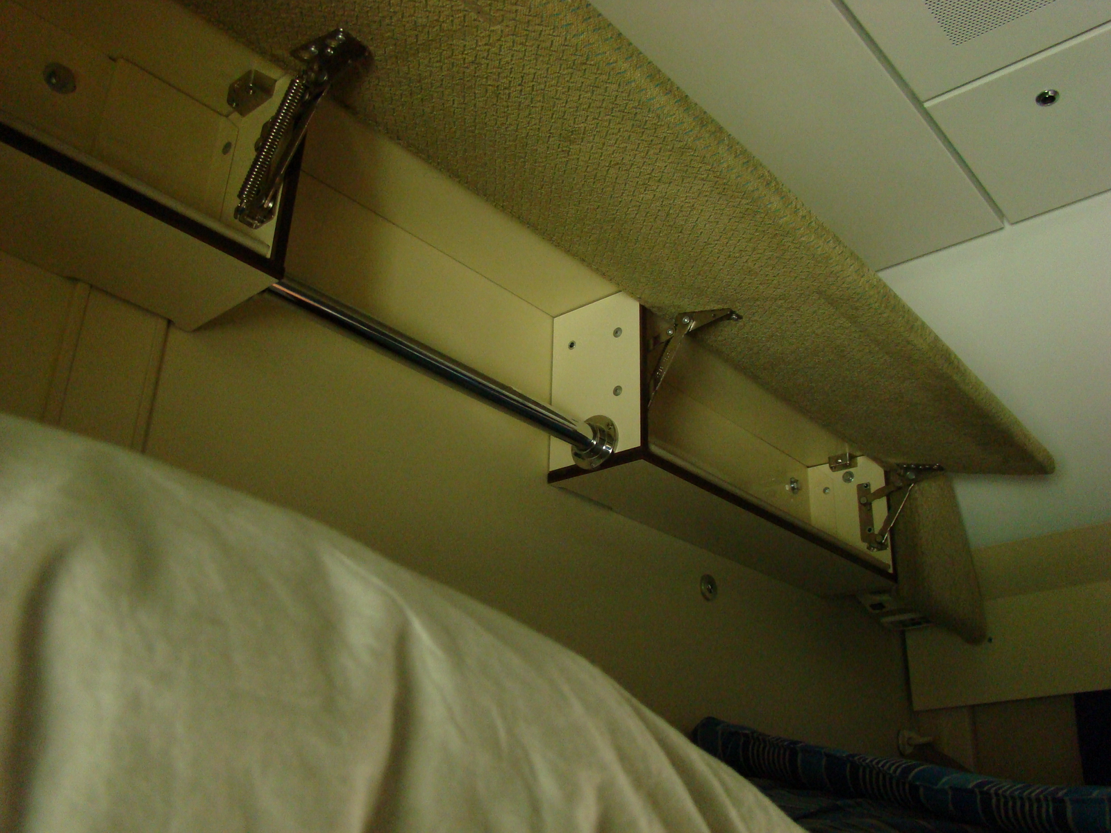 Enclosed sleeper compartment detail, representative kupรฉ layout
