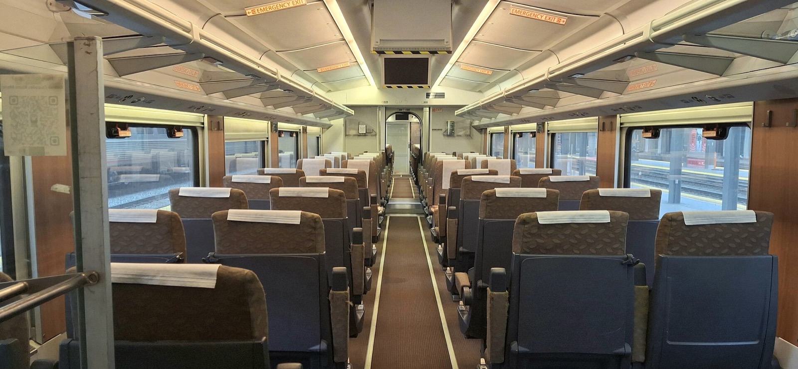Interior of a Talgo coach, representative Talgo layout